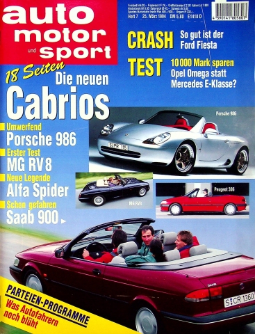 Deckblatt Auto Motor und Sport (07/1994)